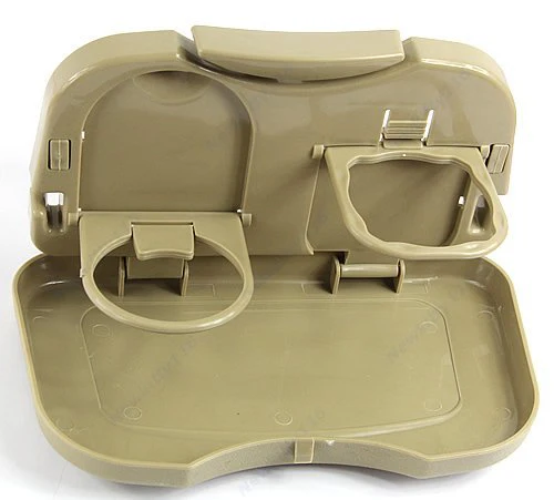 3225 Travel Dining Tray JH-924 Car Travel Tray Plastic Folding Auto Car Back Seat Table Drink Food Cup Tray Holder Stand Desk Multicolour - Image 15