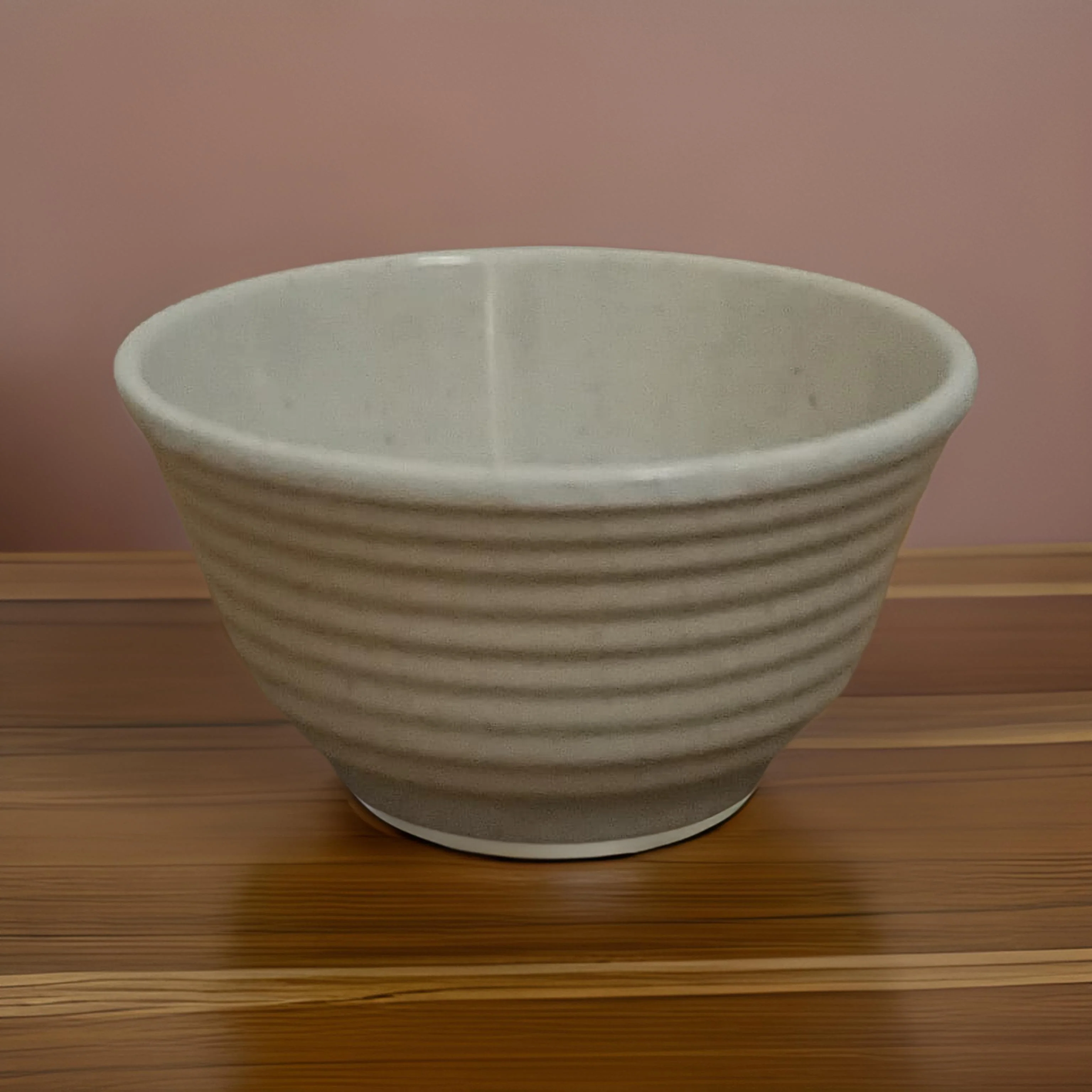 AM3231 Melamine Premium White Dotted Cereal Serving Bowls