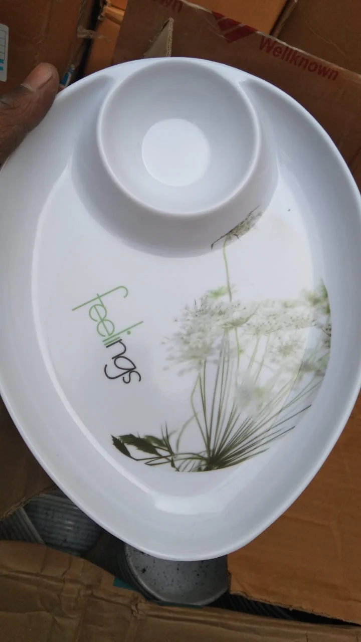 AM3238 Dinner Round Dinner Plate with Partition for Starter - Image 7