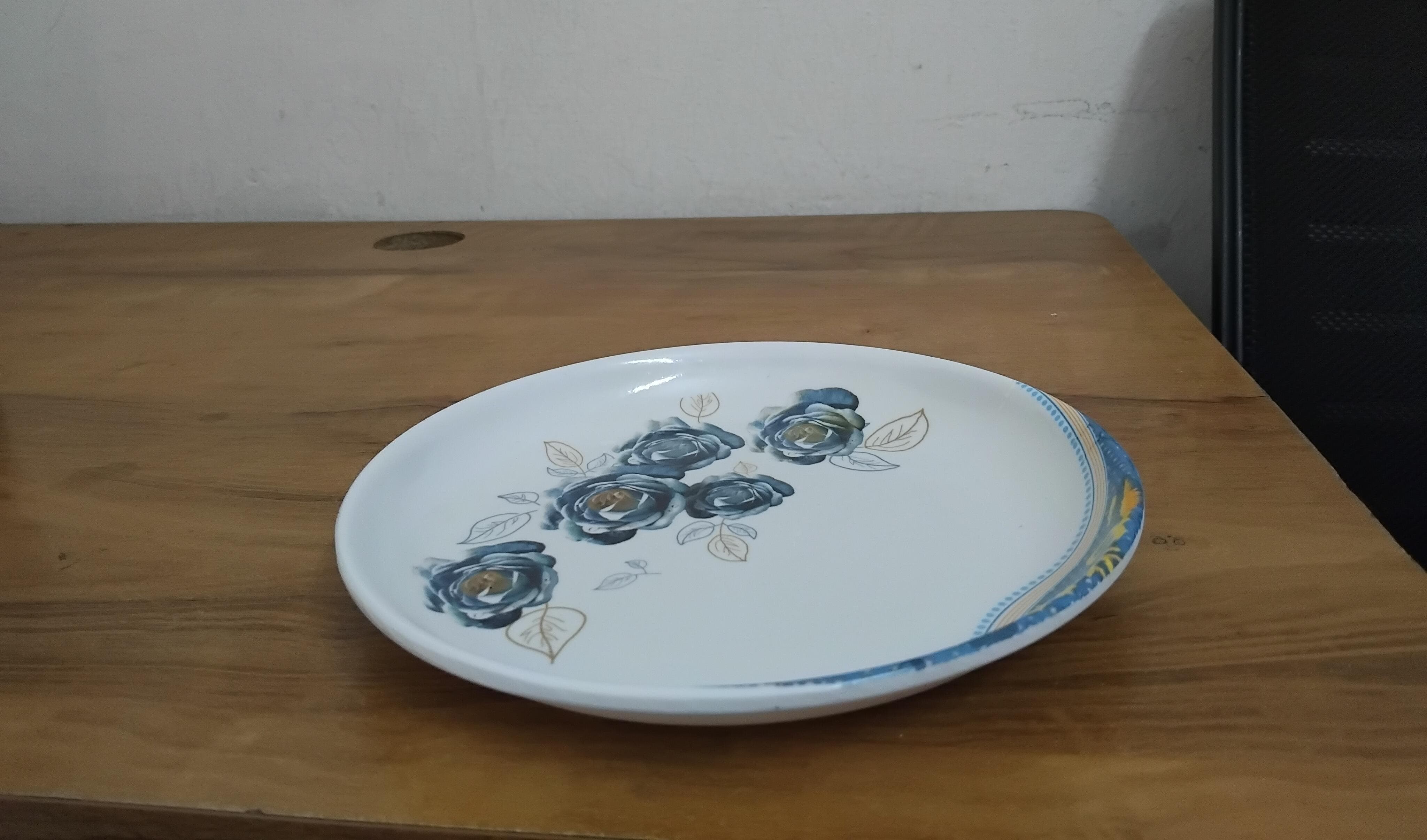 AM3239 Melamine Round Flower Printed Small Snack Plates - Image 4