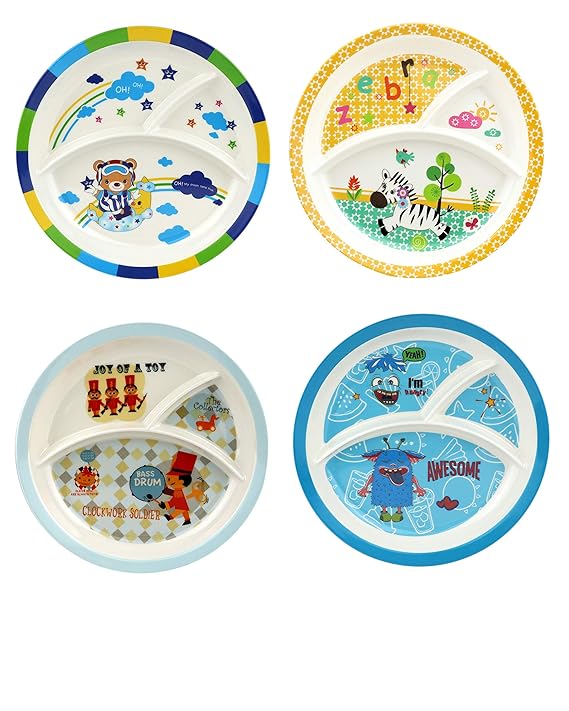 AM3246 Exclusive Melamine 3in1 design Dinner Partition Plate 1 Piece - Image 5