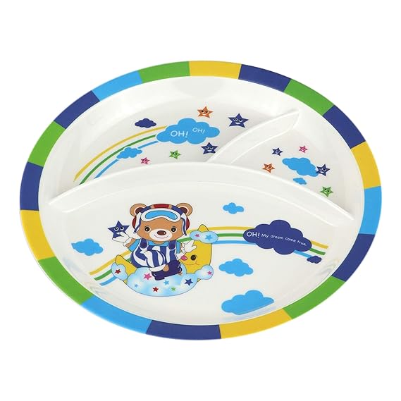 AM3246 Exclusive Melamine 3in1 design Dinner Partition Plate 1 Piece - Image 7