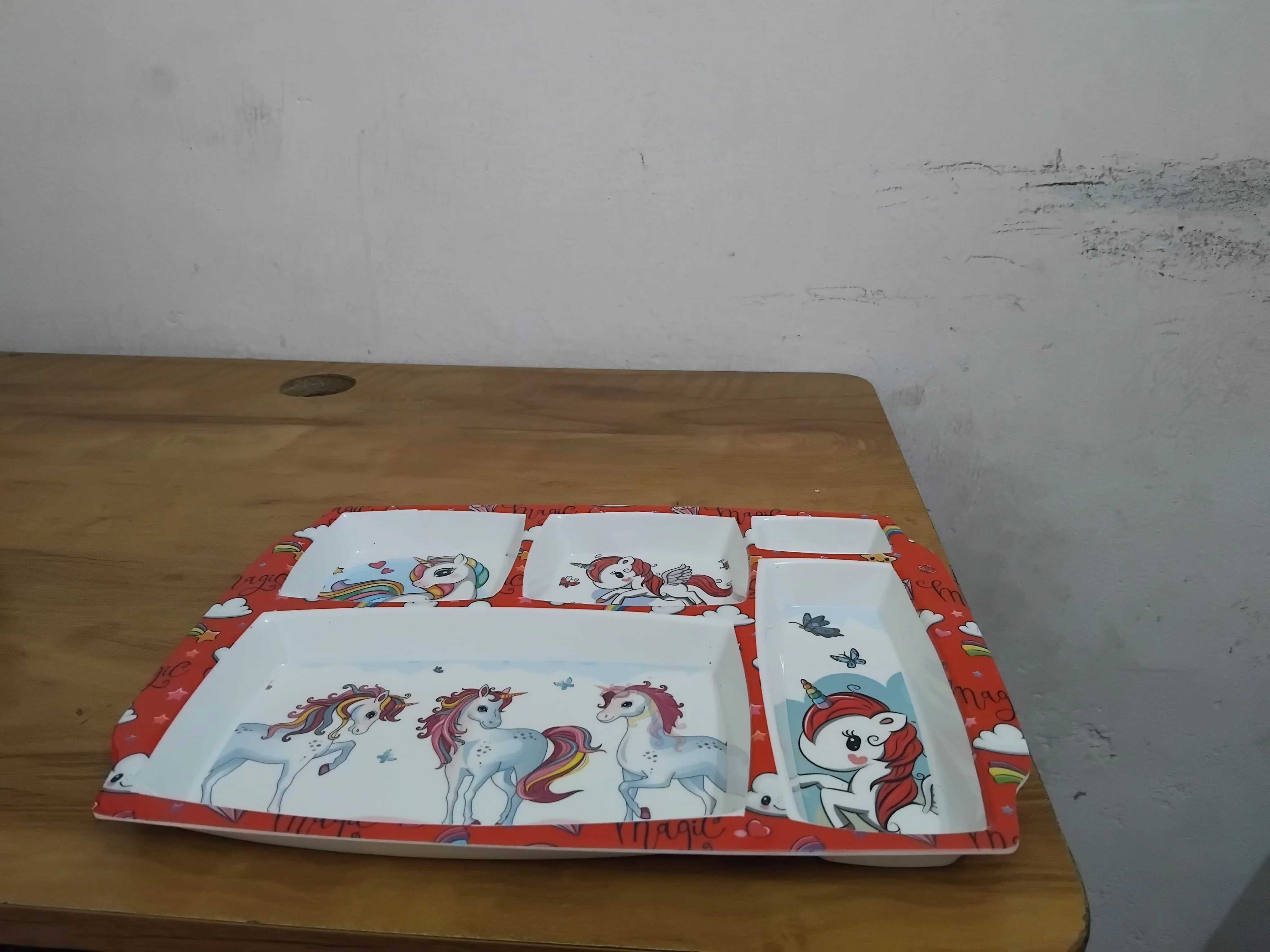 AM3248 Melamine Rectangle Plate 5 Partition Plate - Image 8