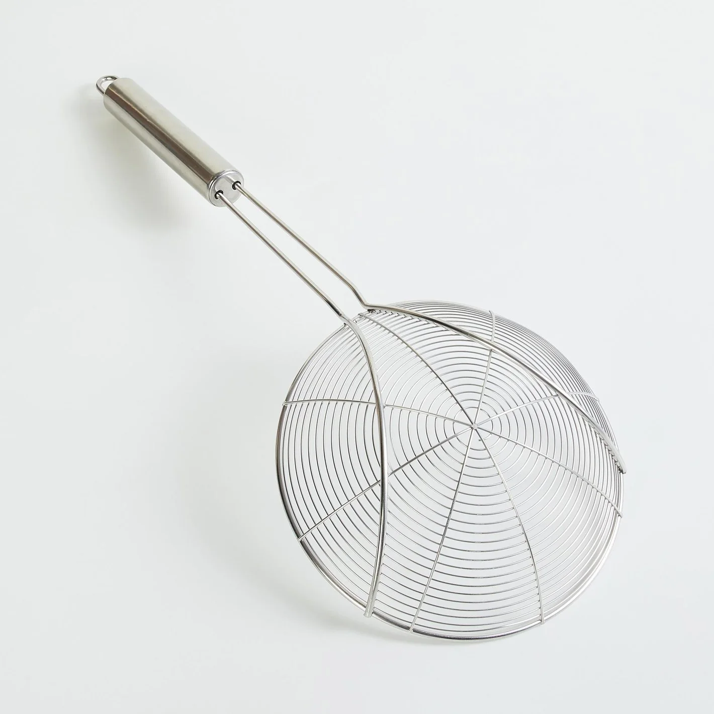 AM3256 16CM Heavy Duty Stainless Steel Strainer Deep Fry Jhara for Frying 1 Piece - Image 4