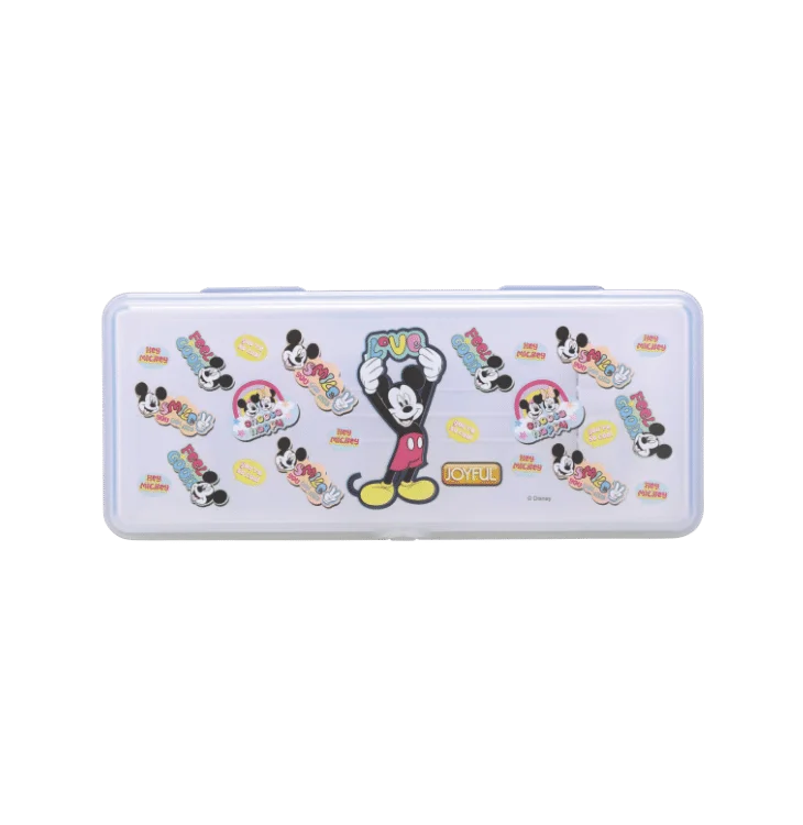 AM3272 Joyful Artist Small Zipper Campass Box Color Availablity As Per Stock Transparent Printed Plastic Campass Box 1 Piece - Image 6