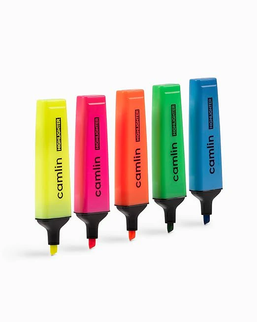 AM3295 Camlin Highlighter For smoother and better highlighting 5pcs set - Image 4