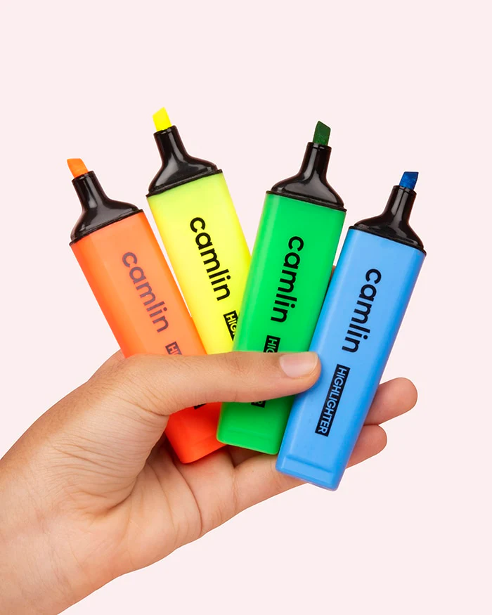 AM3295 Camlin Highlighter For smoother and better highlighting 5pcs set - Image 6
