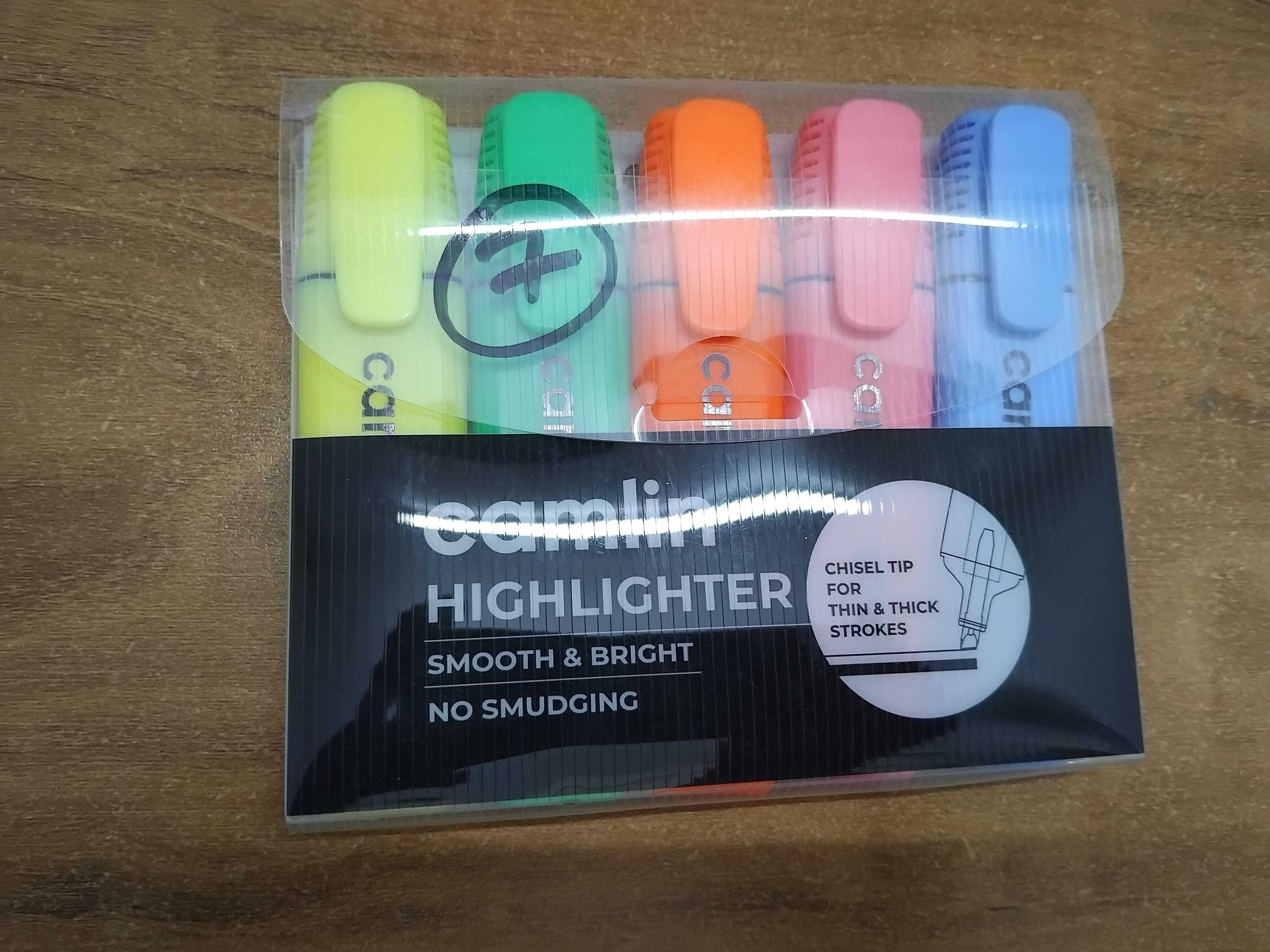 AM3295 Camlin Highlighter For smoother and better highlighting 5pcs set - Image 8