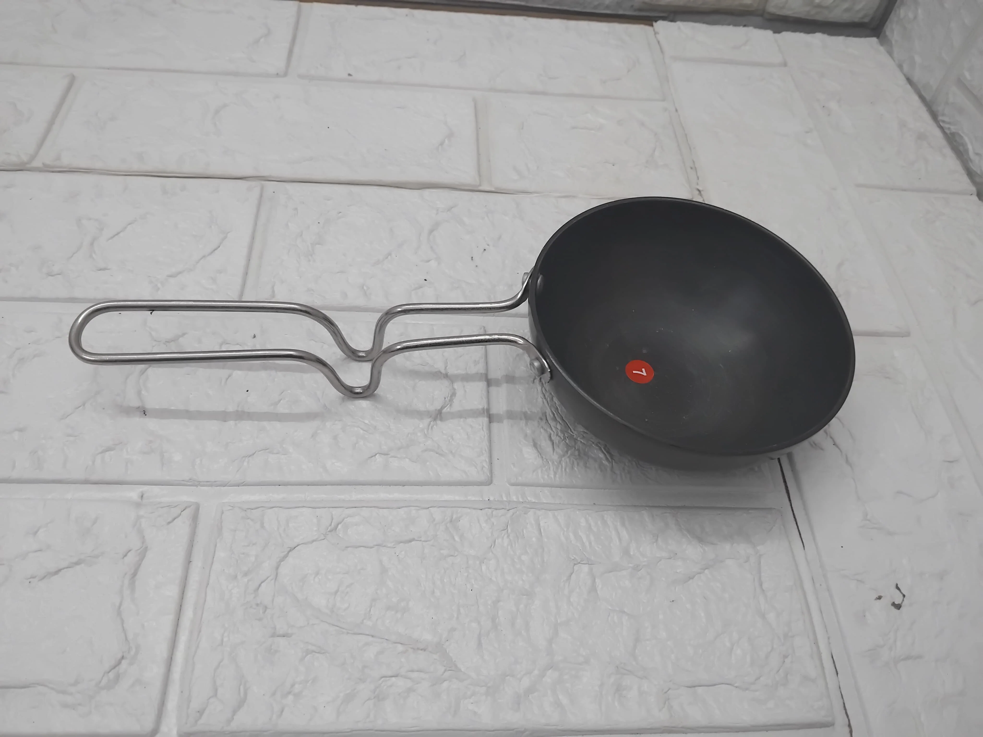 AM3581 SS Tadka Pan Gas StoveTop Compatible For Kitchen Size 10cm - Image 7