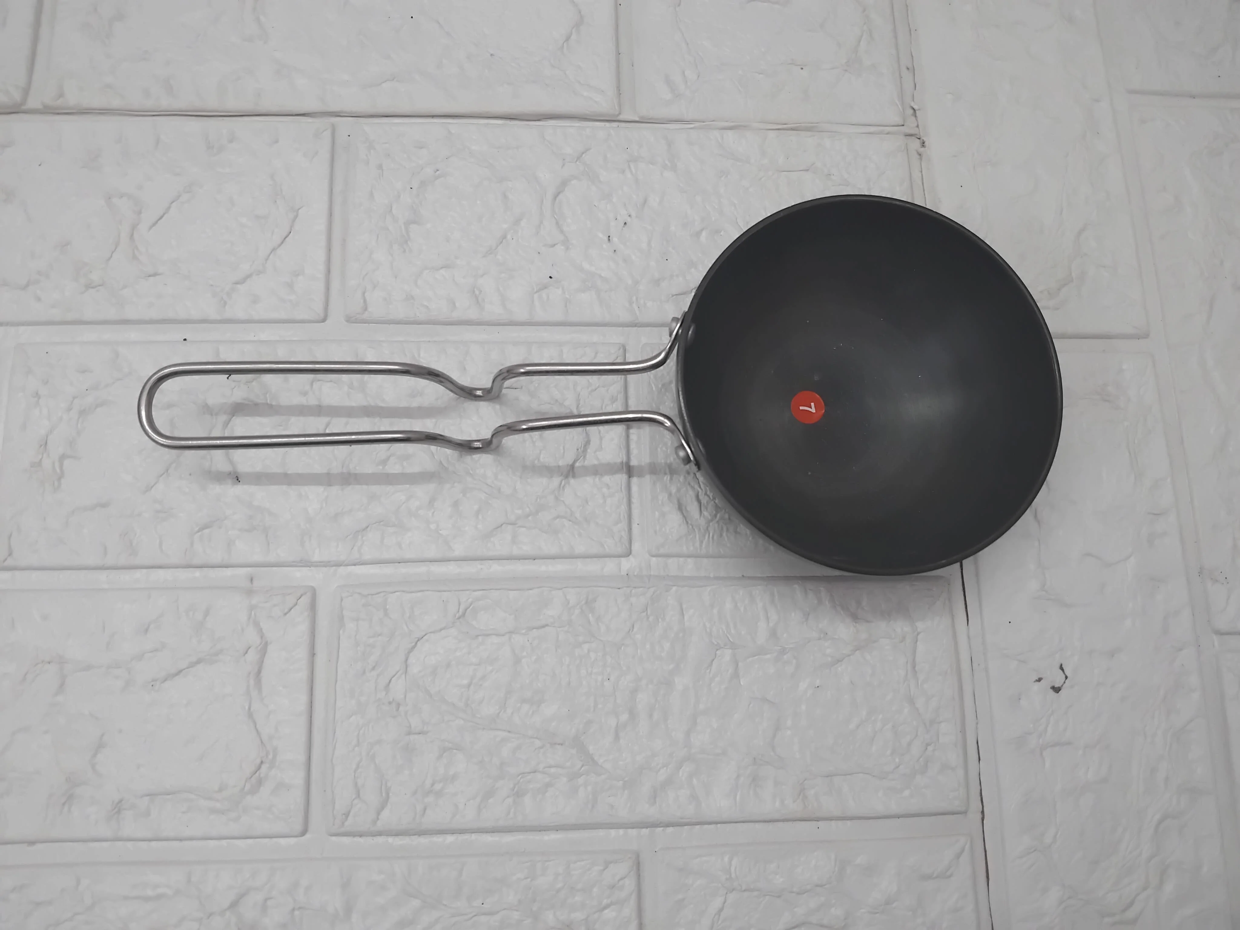 AM3581 SS Tadka Pan Gas StoveTop Compatible For Kitchen Size 10cm - Image 8