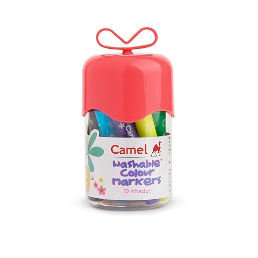 AM3302 Camel Washable Colour Markers 12 Shades - Image 3