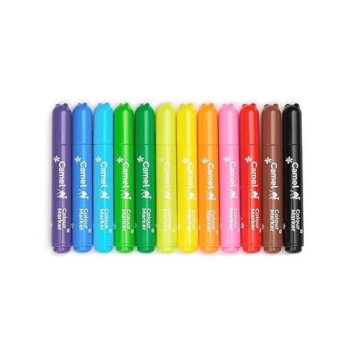 AM3302 Camel Washable Colour Markers 12 Shades - Image 5