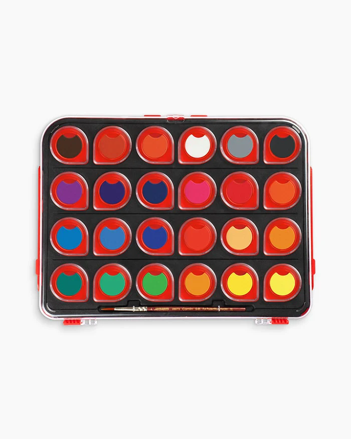 AM3307 Camel ColorPad Watercolor Cake with Paint Brush 12 Shade - Image 4