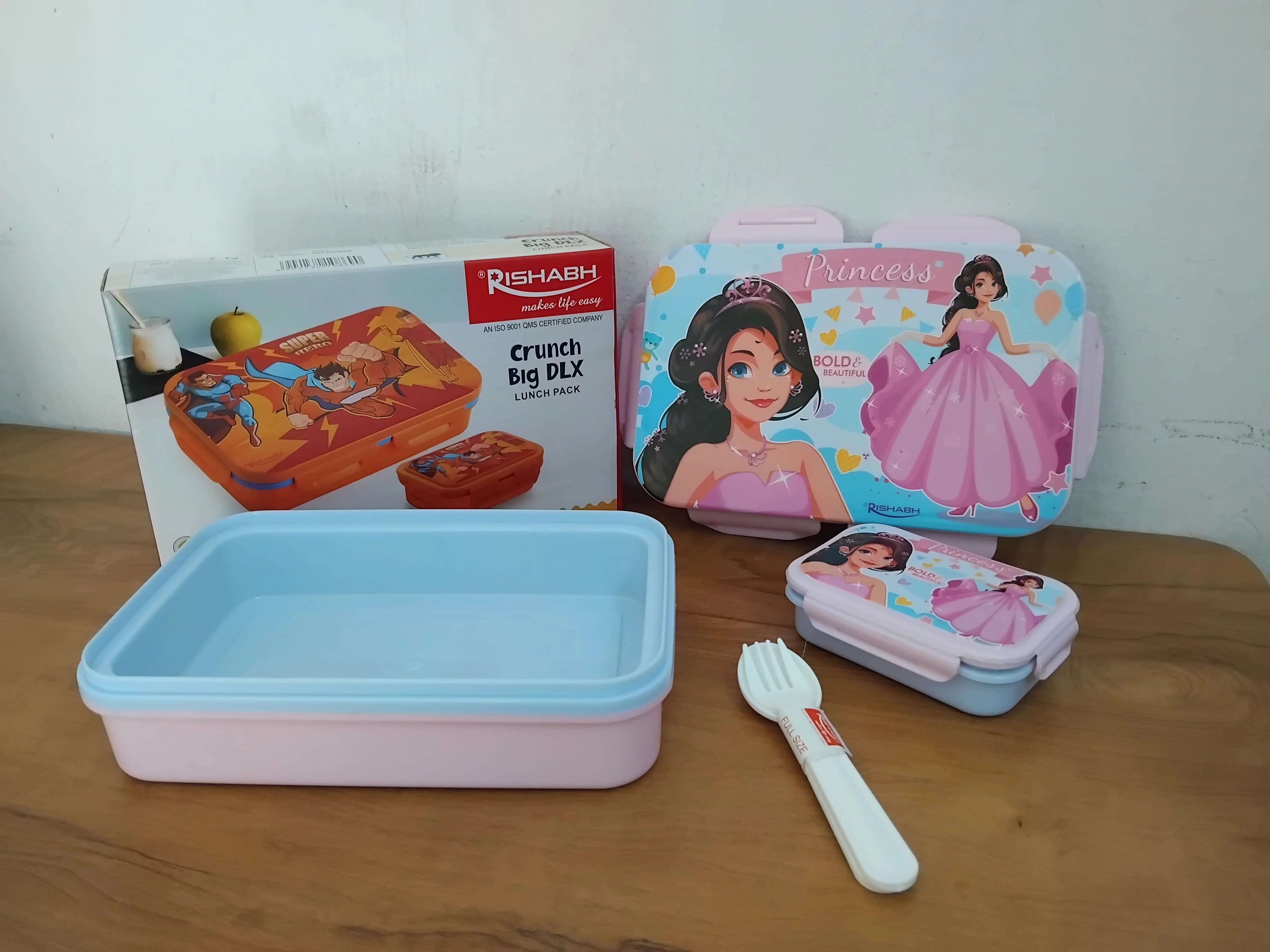 AM3317 Rishabh Crunch Big Deluxe Lunch Box 2 Container & 2 Spoon Insulated Plastic Lunch Box - Image 8