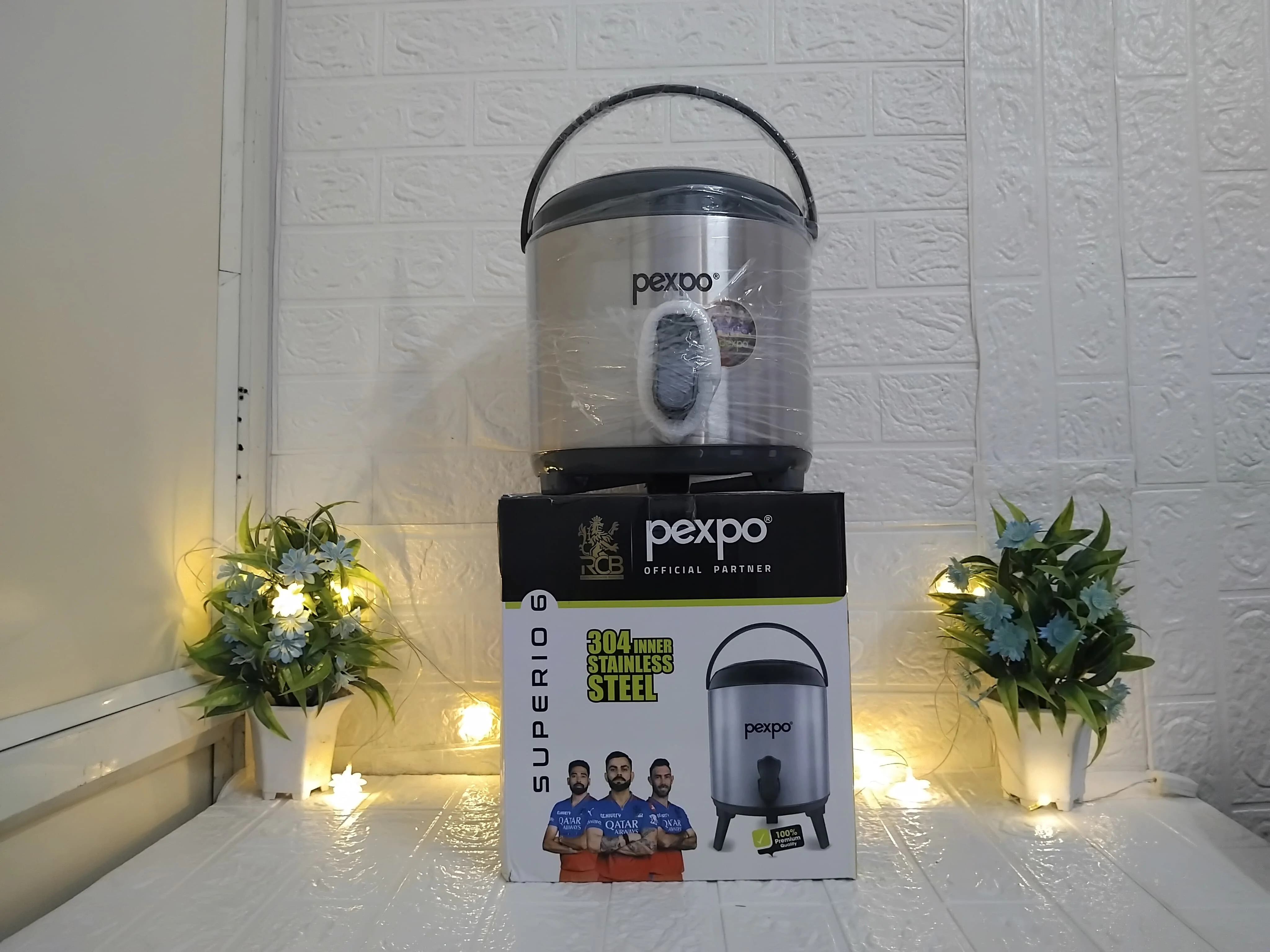 AM3343 Pexpo Superio Water Jug 6.0 (26.5X24.4cm) Warm & Cold Water Jug - Image 3