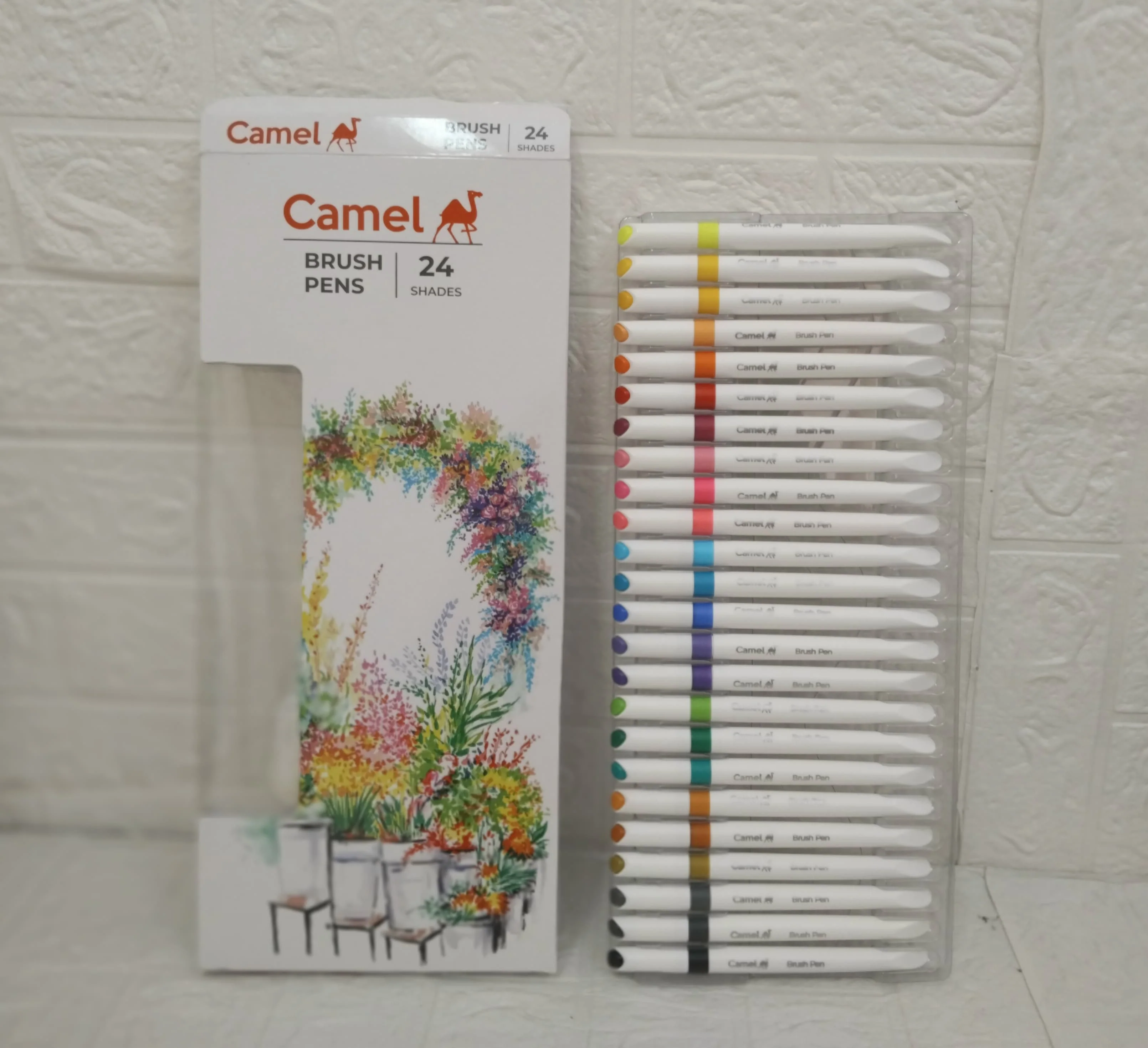 AM3385 Camel Brush Pens 24 Shades Multicolour Brush Pens Assorted - Image 5