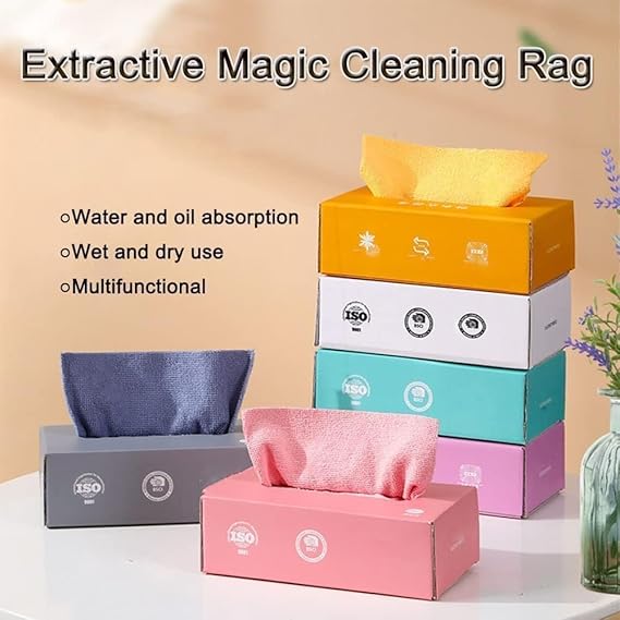 AM3411 Microfibre Cloth Rags Multi Functional Cleaning 20Pcs Multicolour - Image 3
