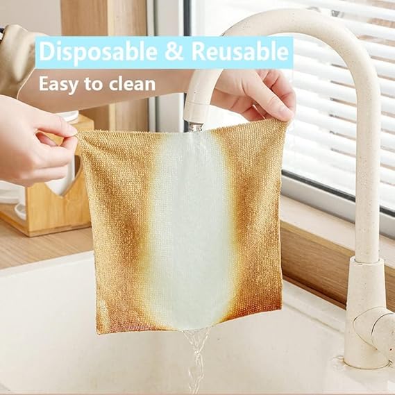 AM3411 Microfibre Cloth Rags Multi Functional Cleaning 20Pcs Multicolour - Image 4