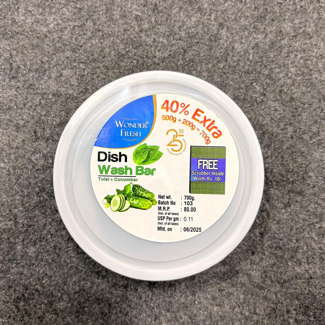 AM3499 Wonder Fresh Mixed Flavours Dish Wash Bar 700g - Image 6