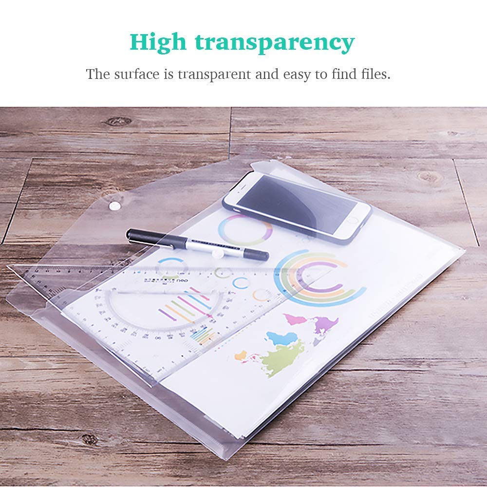 AM3528 Aerotix Document Button Bag Folder Transparent (1pcs) - (Code : 230P) - Image 5