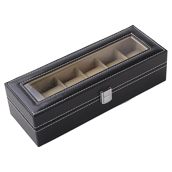 AM3542 Wrist Watch Display Box 6 Slots Watch Storage Box - Image 6