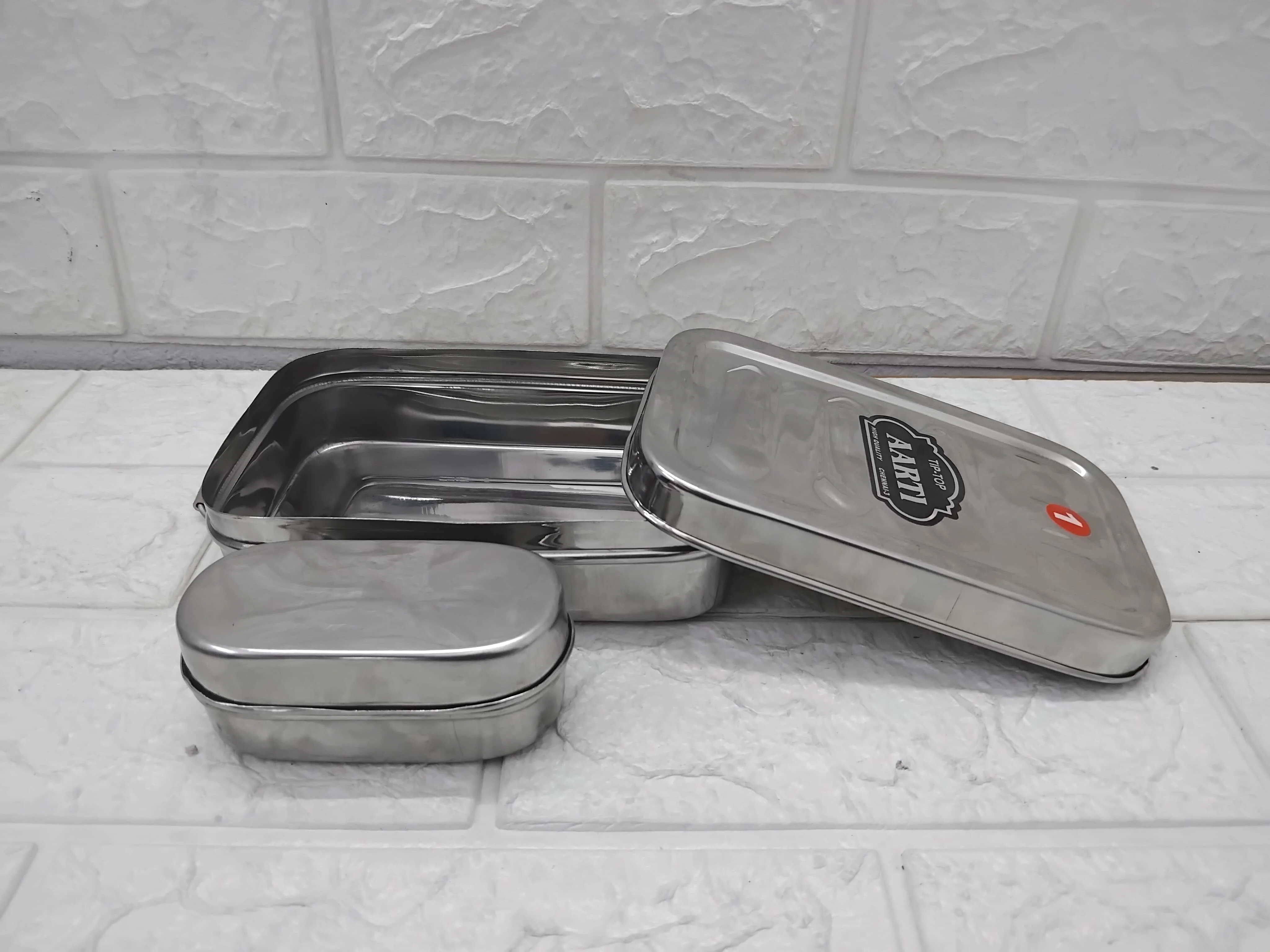 AM3554 Rectangle Lunch Box No.01 Leak-Proof With Small Container - Image 6