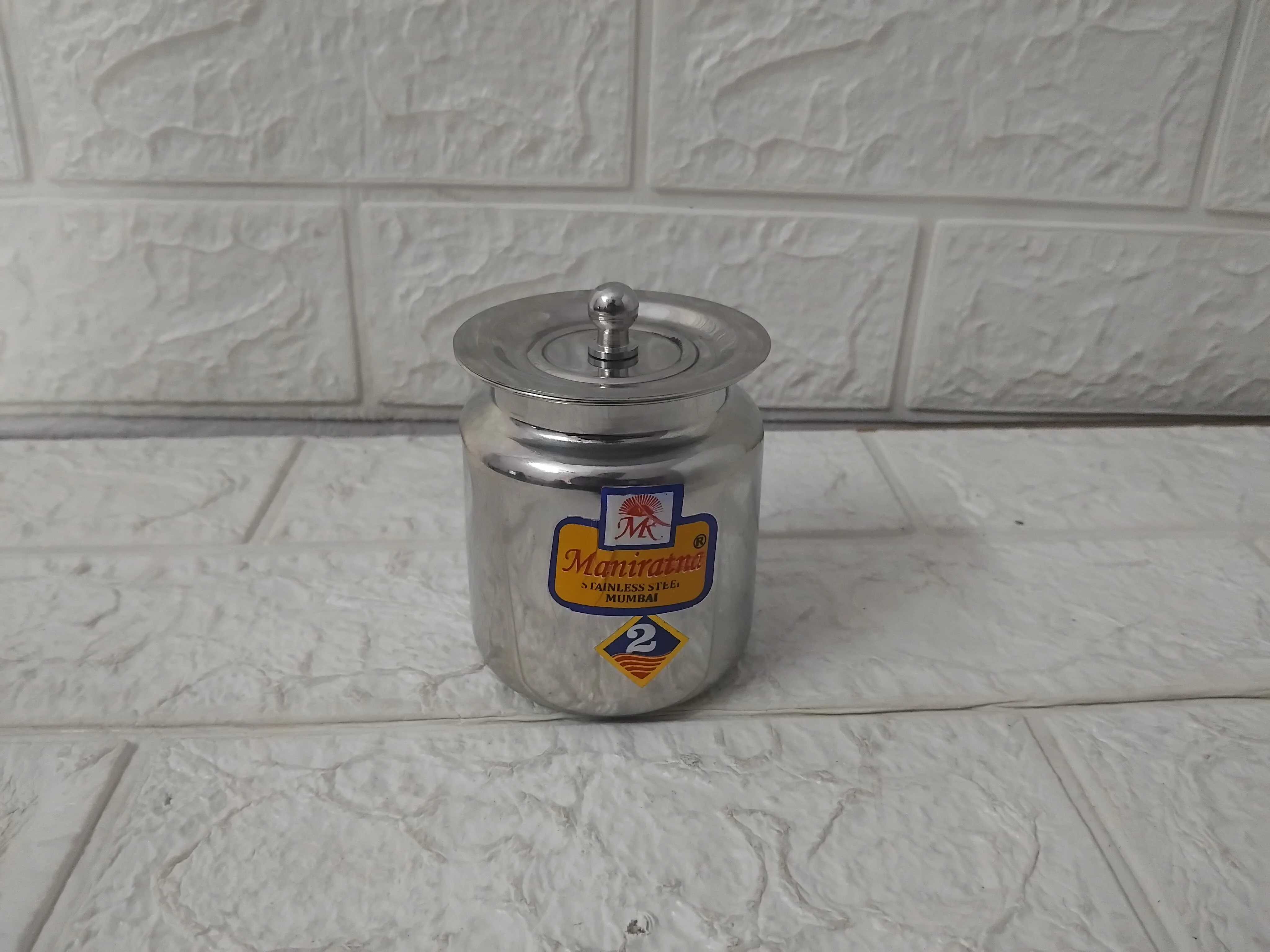 AM3564 Stainless Steel Ghee Pot No.02 for Kitchen Pack Of 1 Pcs - Image 4