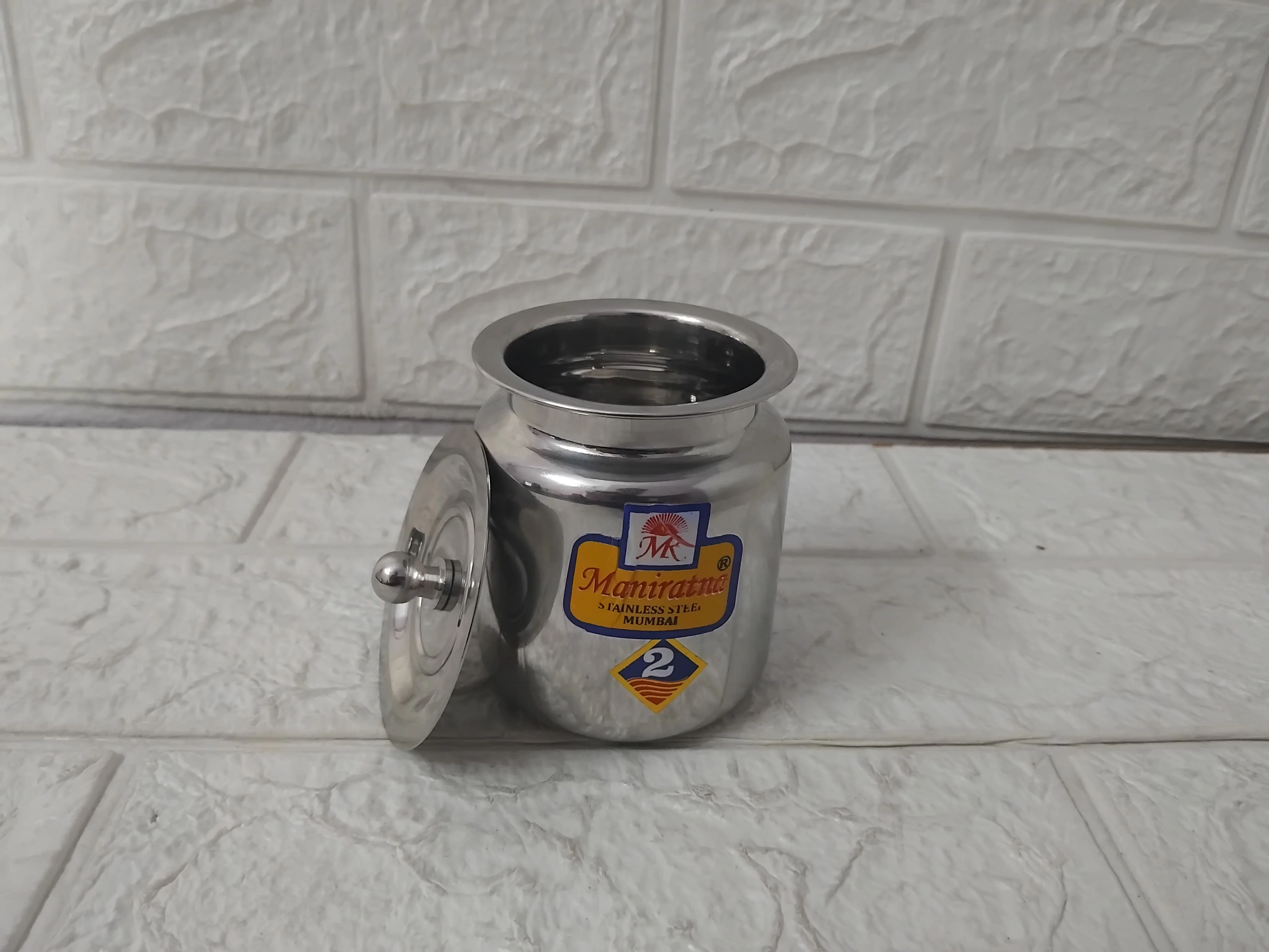 AM3564 Stainless Steel Ghee Pot No.02 for Kitchen Pack Of 1 Pcs - Image 5