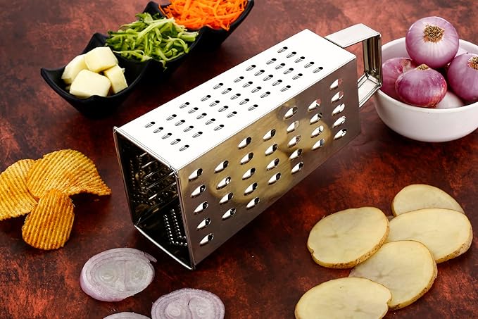 AM3574 Stainless Steel 8 in 1 Slicer & Grater For Kitchen Use 1 Pcs - Image 5