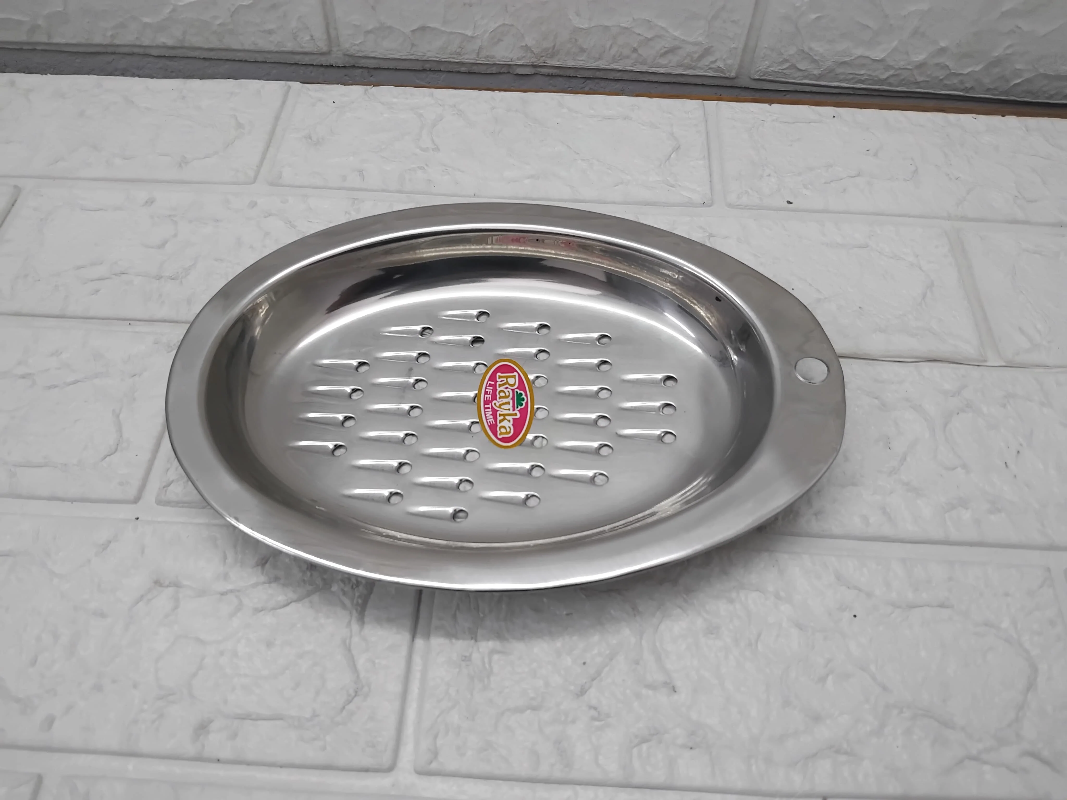 AM3579 Stainless Steel Flat Oval Khamani Pack Of 1 Pcs - Image 6
