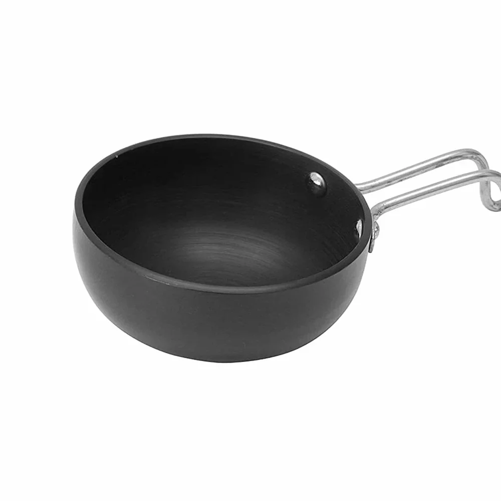 AM3582 Stainless Steel Wired Handle Tadka Pan (Vagharia) - Image 5