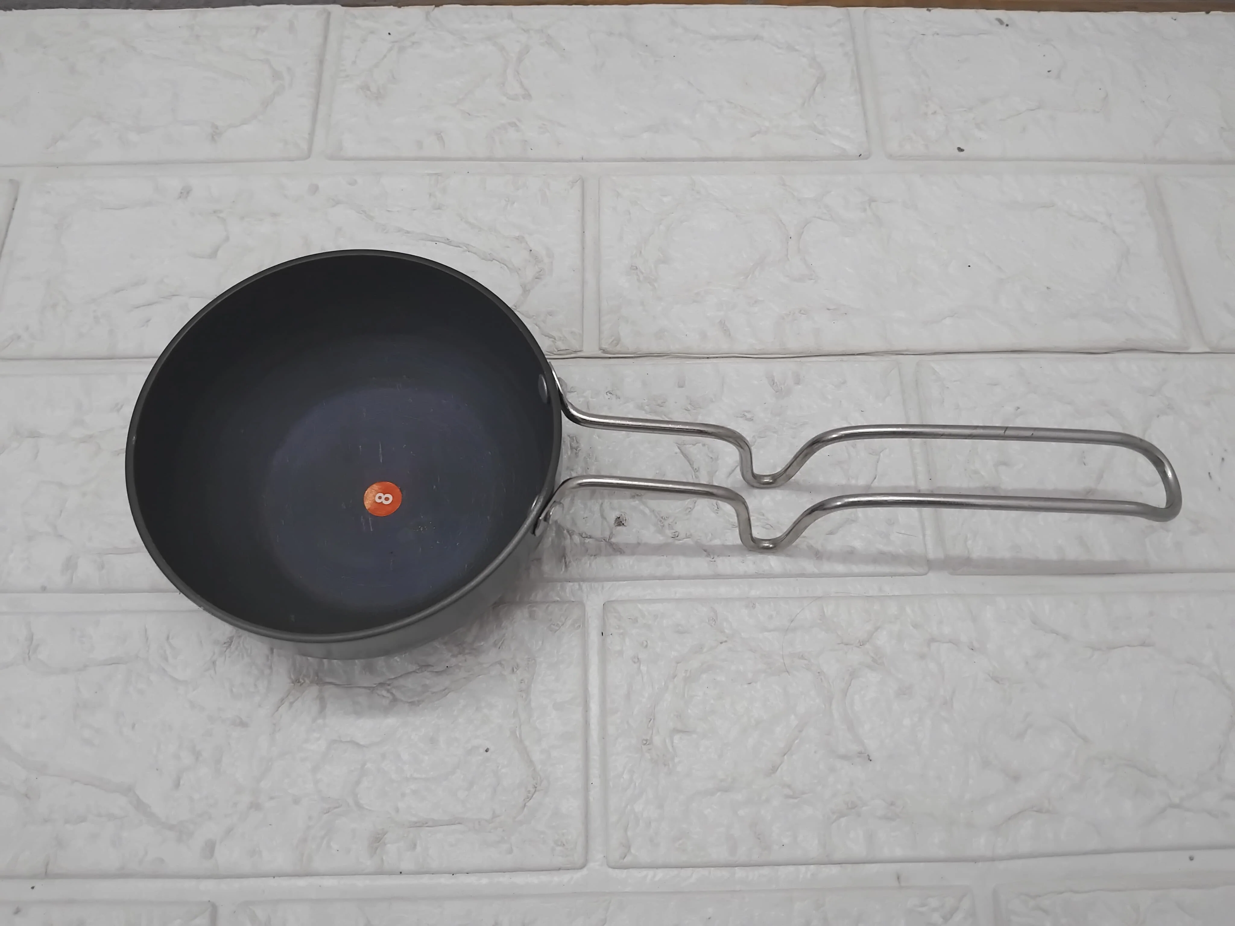 AM3582 Stainless Steel Wired Handle Tadka Pan (Vagharia) - Image 9