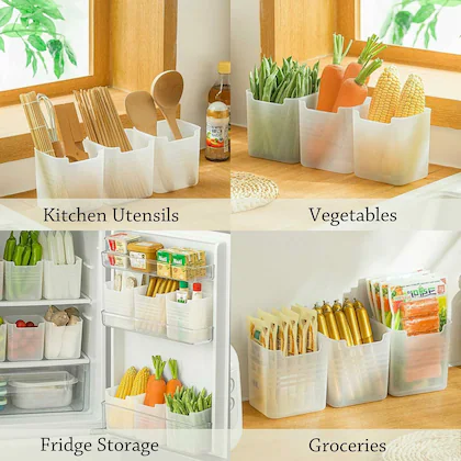 AM3586 Fridge Storage Boxes Sapce Saving Container 6 Pcs - Image 2