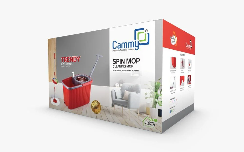 AM3629 Cammy SS Trendy Floor Cleaning Mop & Bucket Microfiber Refill - Image 2