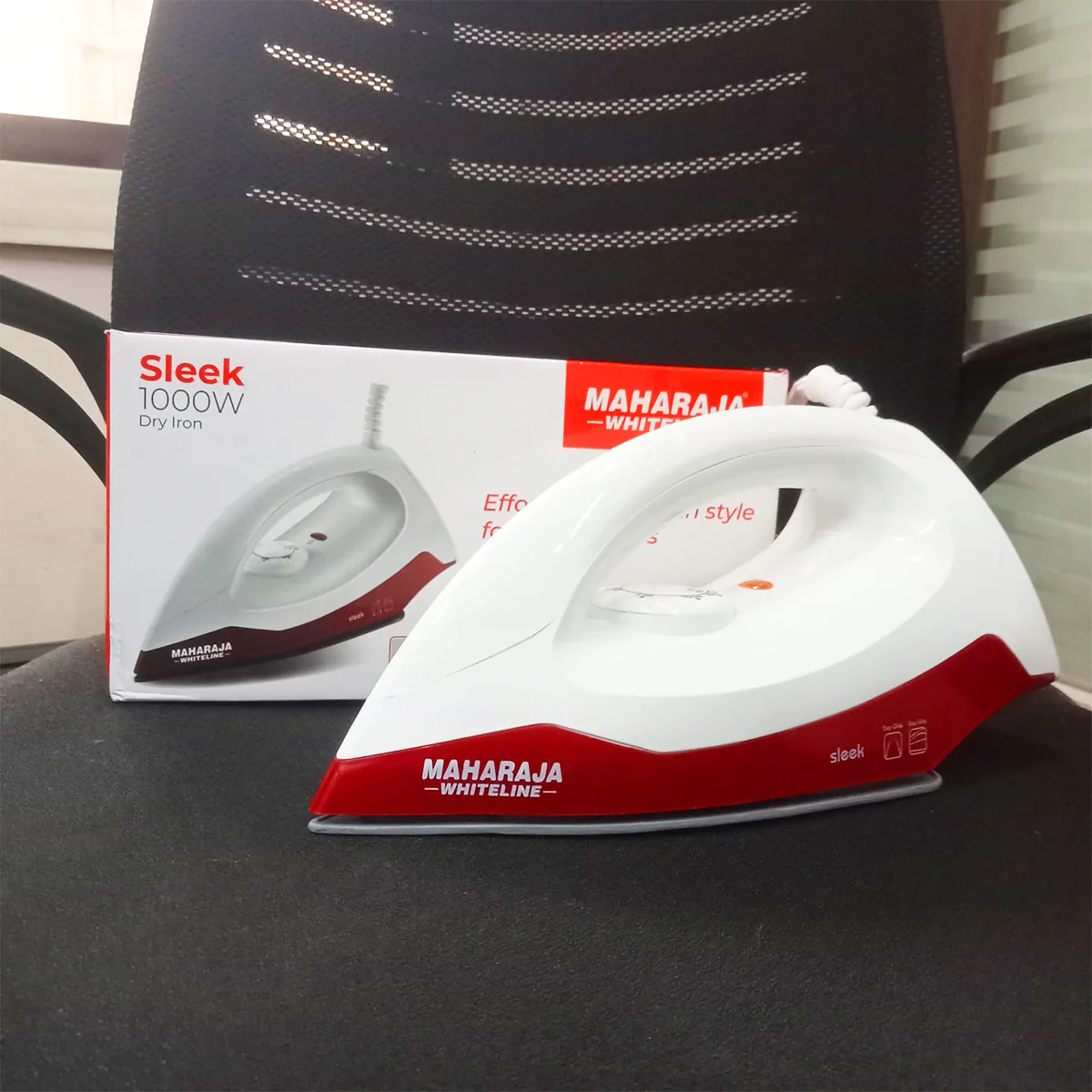 AM3642 Maharaja Whiteline 1000 Watts Sleek Dlx Pro Dry Iron 1 Pcs - Image 10