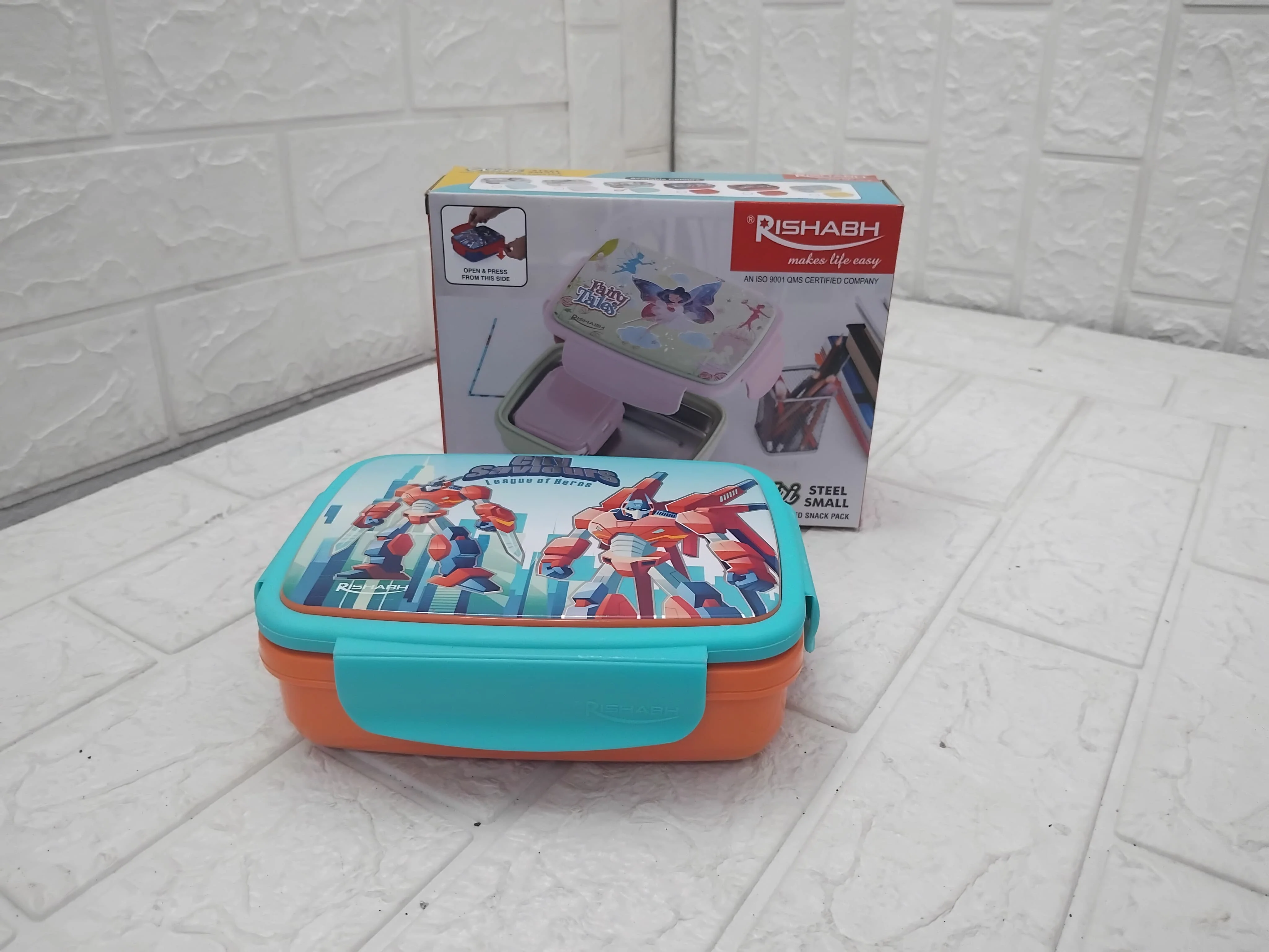 AM3650 Rishabh Nutri Steel Small Lunch Box Set of 1 Pcs - Image 5