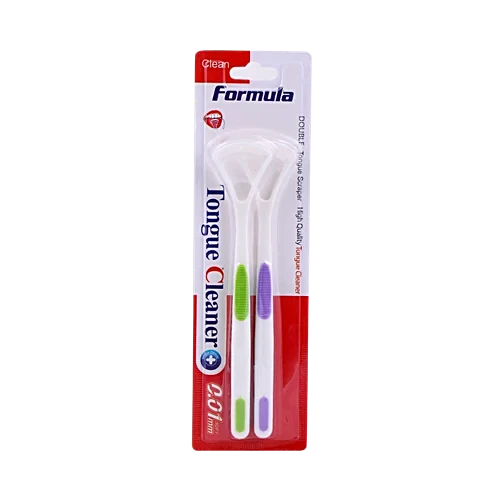 AM3661 Tongue Cleaner Double Tongue Scaper 2 Pcs Set (Multicolour) - Image 5