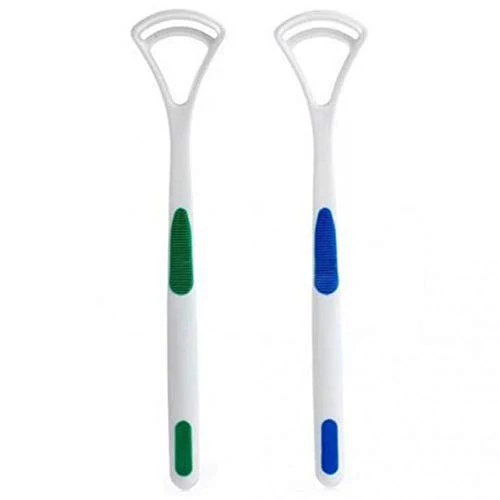 AM3661 Tongue Cleaner Double Tongue Scaper 2 Pcs Set (Multicolour) - Image 6