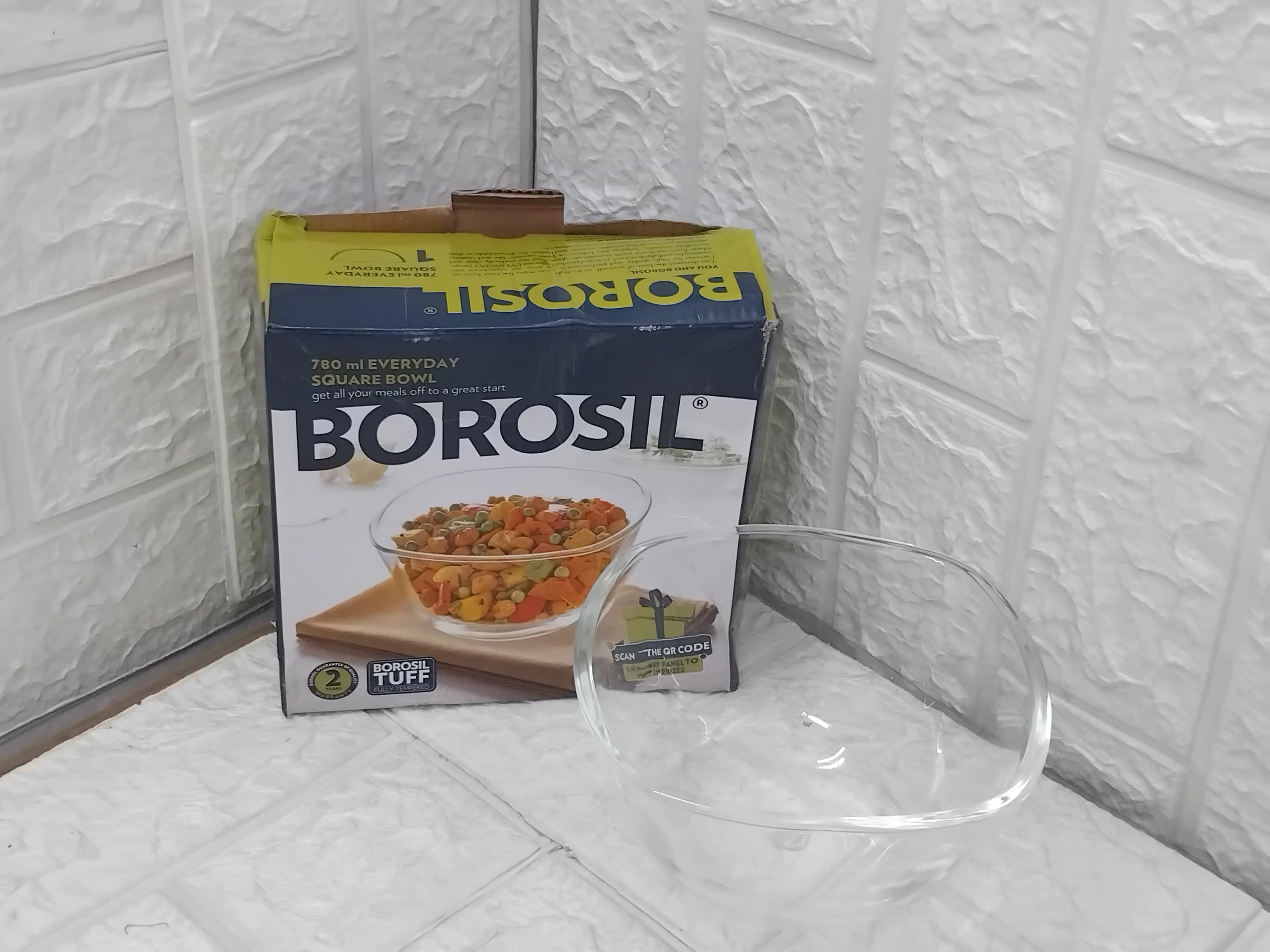 AM3688 Borosil Serving & Mixing 780 ml Square Bowl (BGFGBBWL0001) - Image 10