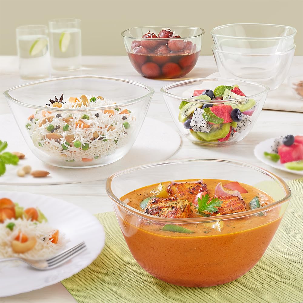 AM3688 Borosil Serving & Mixing 780 ml Square Bowl (BGFGBBWL0001) - Image 8