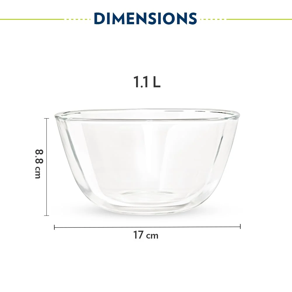AM3689 Borosil 1.1L Serving & Mixing Square Bowl (BGFGBBWL0002) - Image 3