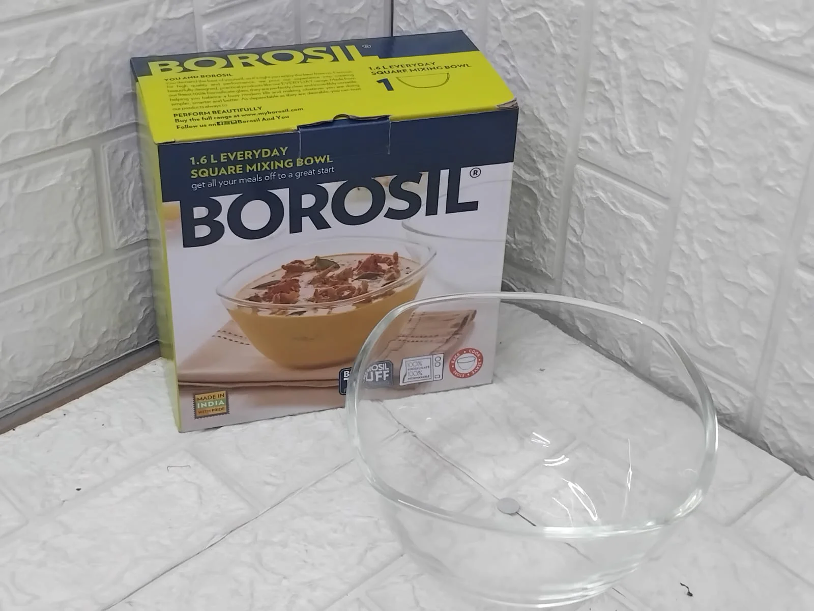 AM3690 Borosil 1.6L Serving & Mixing Square Bowl (BGFGBBWL0003) - Image 9