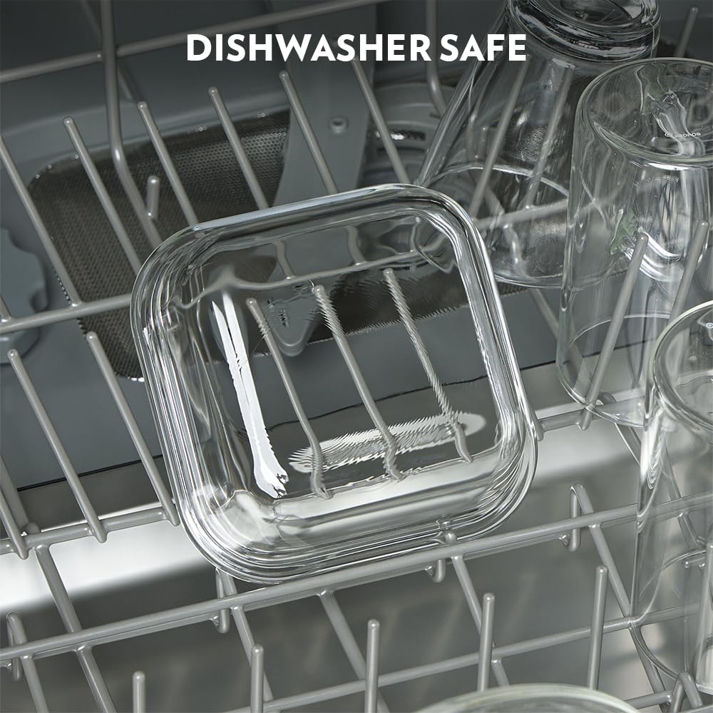 AM3694 Borosil Square 320ml Microwavable Glass Lunch Box Set Of 3 - Image 10