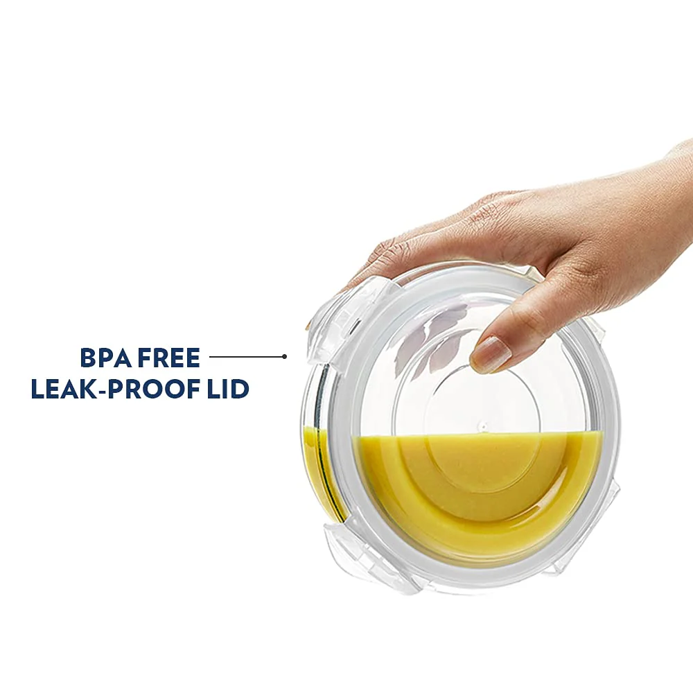 AM3701 Borosil Round 240ml Glass Food Storage Container 1 Pcs - Image 4