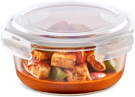 AM3702 Borosil Round 400ml Glass Storage Container For Kitchen 1 Pcs - ICYGCHRS400 - Image 4