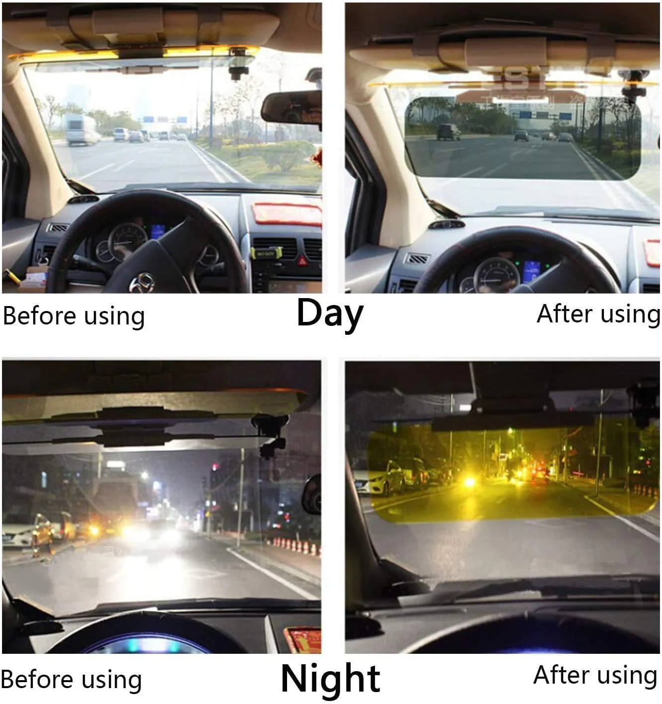 AM3707 2 in 1 Universal Car Sun Visor, HD Day Night Driving Visor - Image 8
