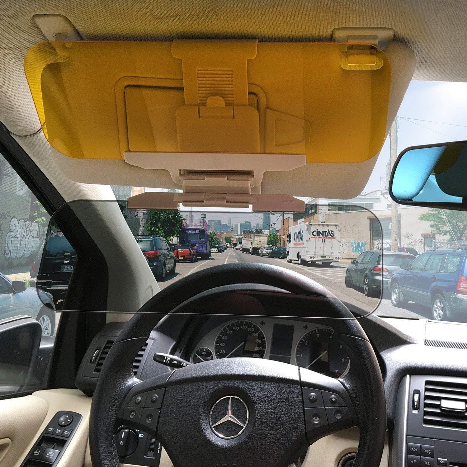 AM3707 2 in 1 Universal Car Sun Visor, HD Day Night Driving Visor - Image 9