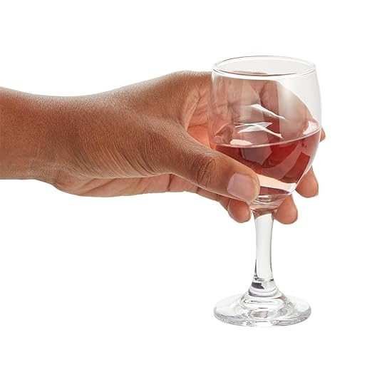 AM3725 Big Stemmed Wine Clear Glass 330ml Set of 6 - Image 4