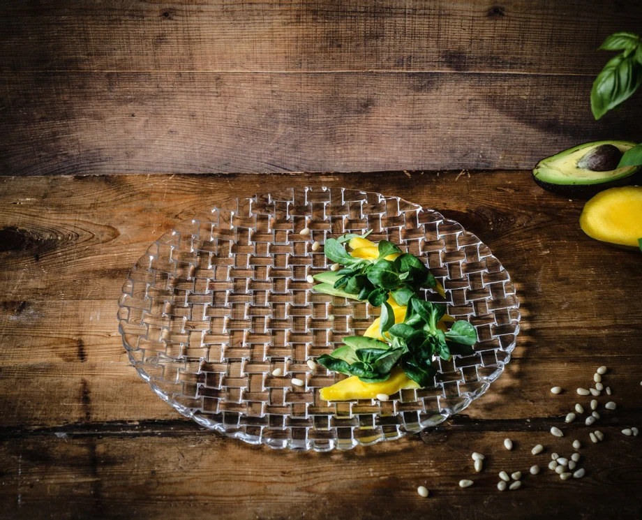 AM3732 The Precious Series Glass Snack Plate 6 Pcs  (SMP011) - Image 2