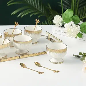 AM3733 Ice Cream Bowl Set With Tray 7Pcs - Image 8